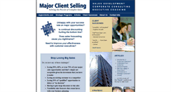Desktop Screenshot of majorclients.com